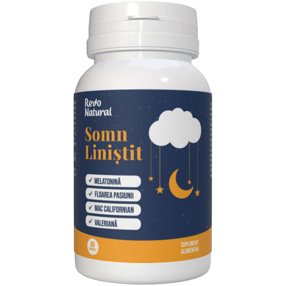 Supliment alimentar Somn Linistit, 60 capsule, REVO NATURAL