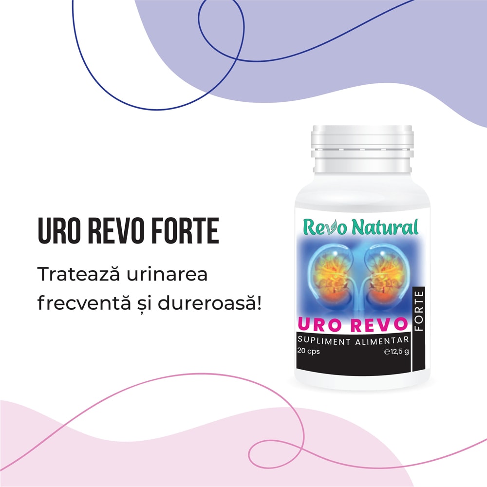 Supliment alimentar Uro Revo Forte, 20 capsule, REVO NATURAL