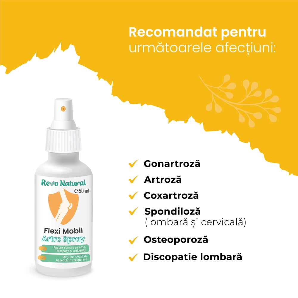 Spray Flexi Mobil Artro, 50 ml, REVO NATURAL