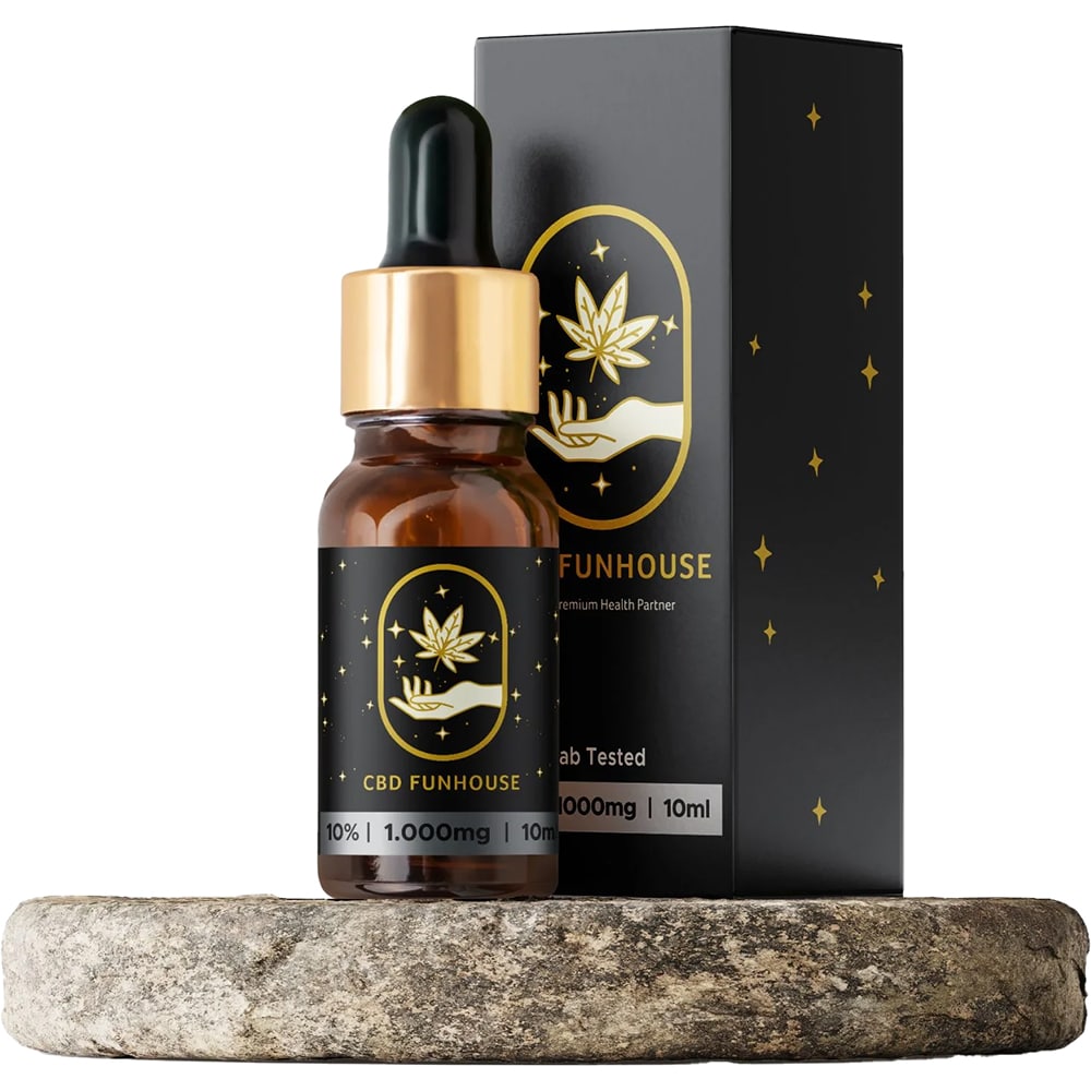 Ulei CBD Premium 10%, 1000 mg Cannabidiol, 10 ml, CBD FUNHOUSE