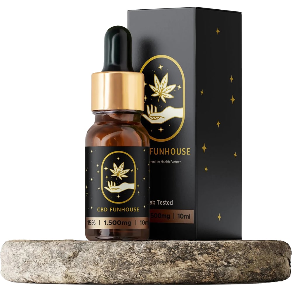 Ulei CBD Premium 15%, 1500 mg Cannabidiol, 10 ml, CBD FUNHOUSE
