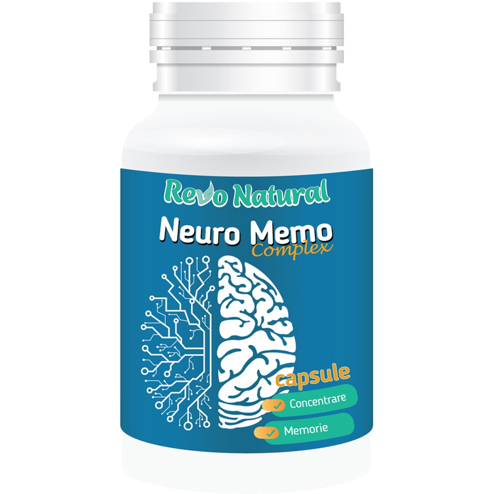 Supliment alimentar Neuro Memo Complex, 60 capsule, REVO NATURAL