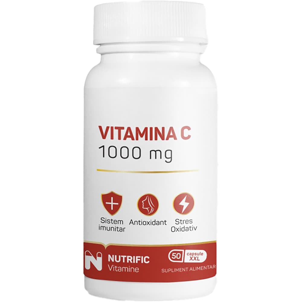 Supliment Vitamina C 1000mg, 50 capsule, NUTRIFIC