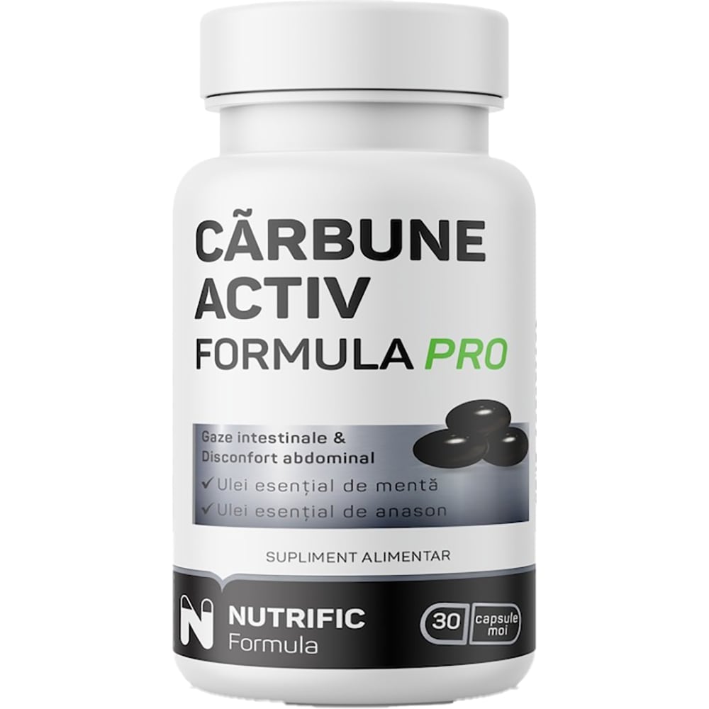 Supliment alimentar Carbune Medicinal Formula Pro, 30 capsule moi, NUTRIFIC