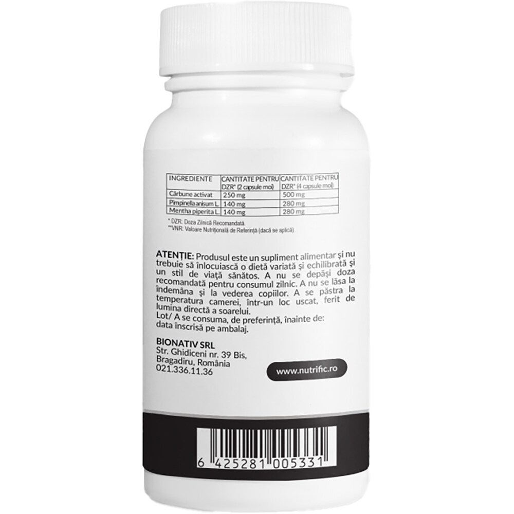 Supliment alimentar Carbune Medicinal Formula Pro, 30 capsule moi, NUTRIFIC