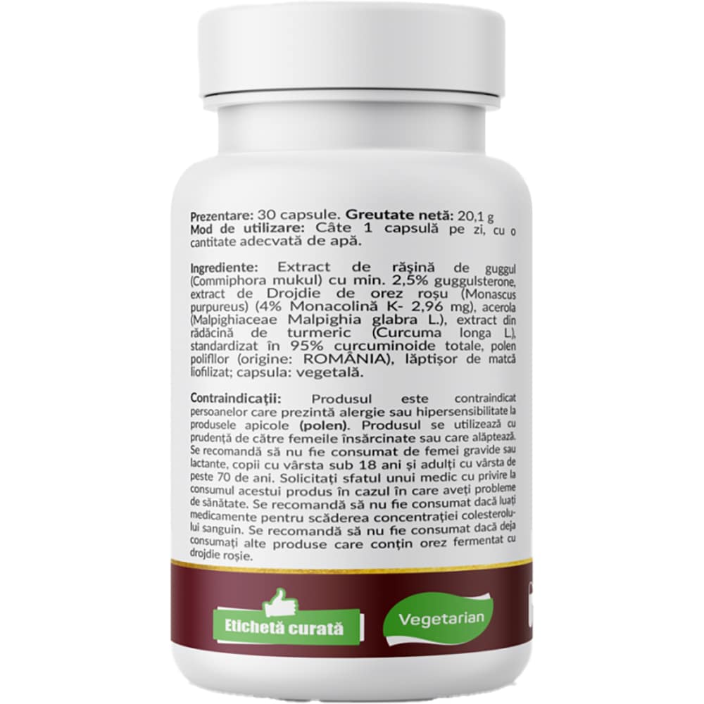 Supliment alimentar Colesterol Formula Pro, 30 capsule vegetale, NUTRIFIC