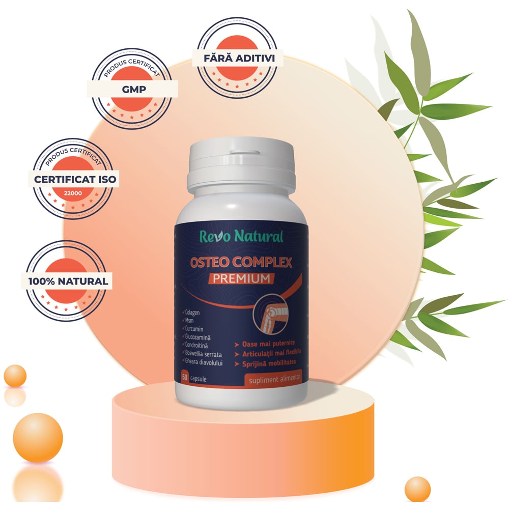 Supliment alimentar Osteo Complex Premium, 60 capsule, REVO NATURAL