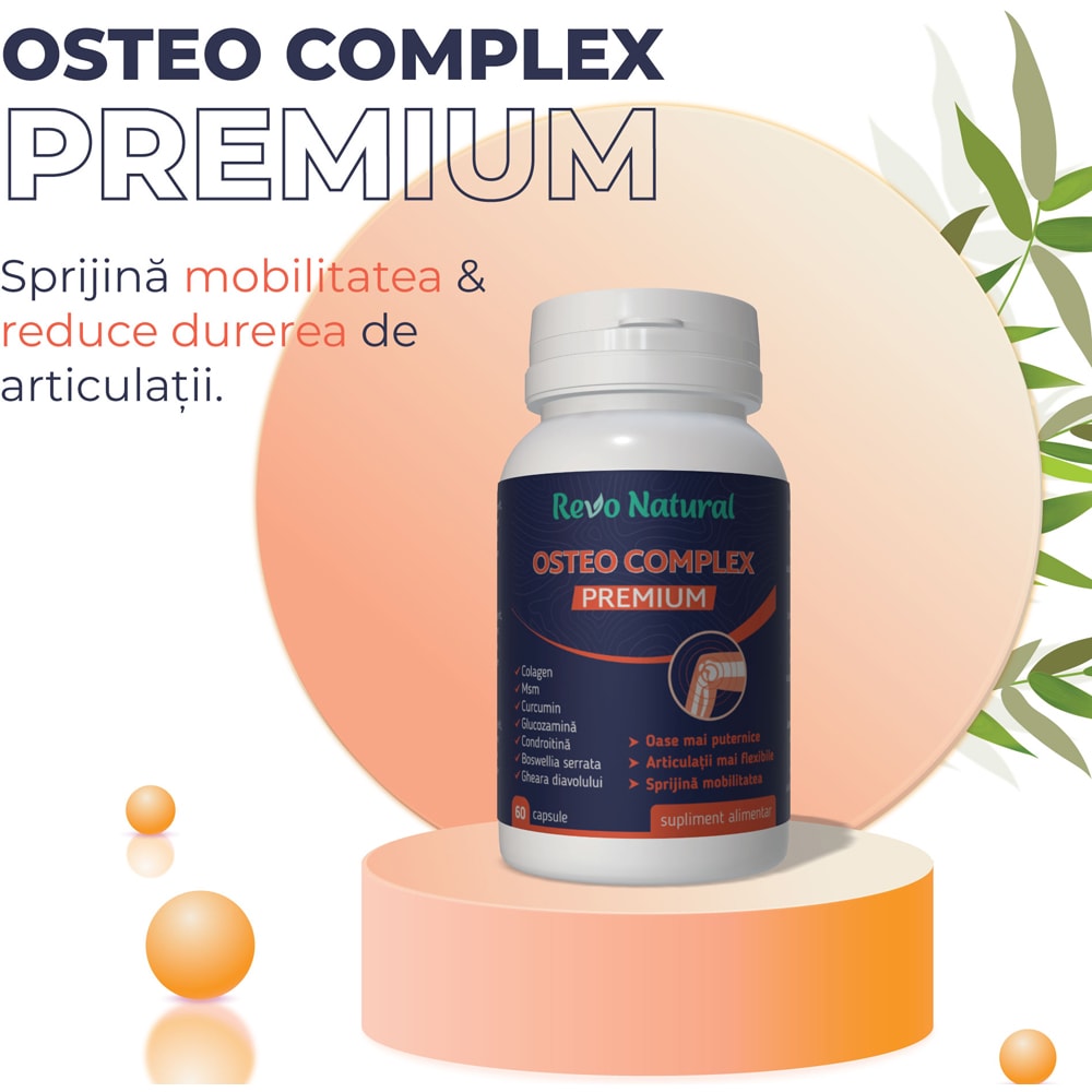 Supliment alimentar Osteo Complex Premium, 60 capsule, REVO NATURAL