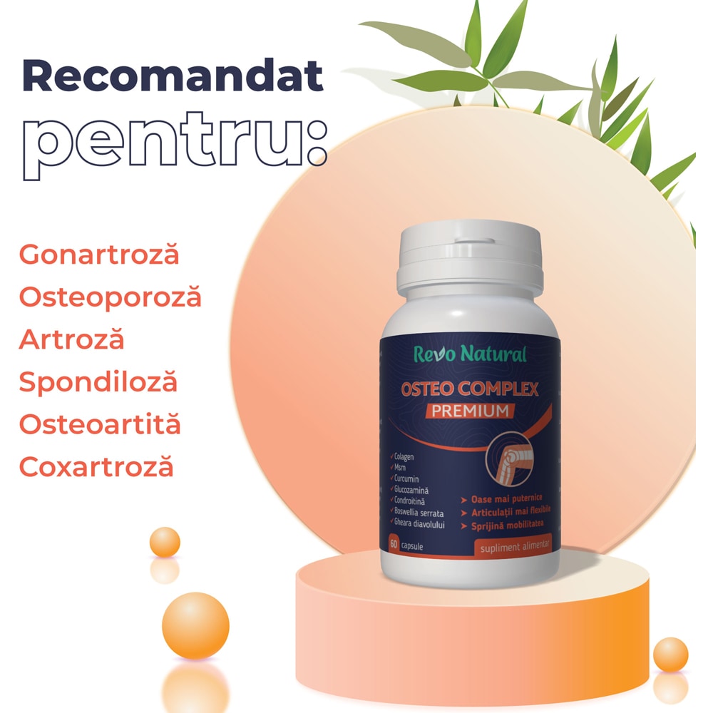 Supliment alimentar Osteo Complex Premium, 60 capsule, REVO NATURAL