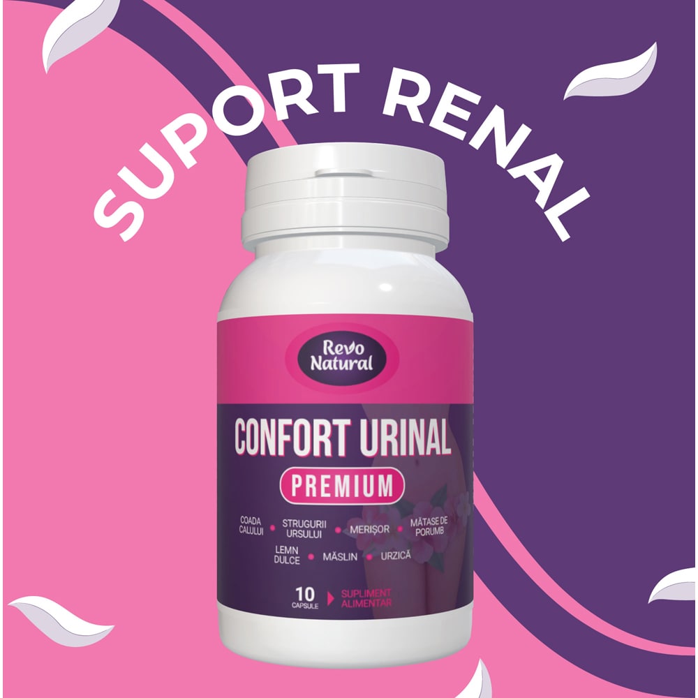 Supliment alimentar Confort Urinal Premium, 10 capsule, REVO NATURAL