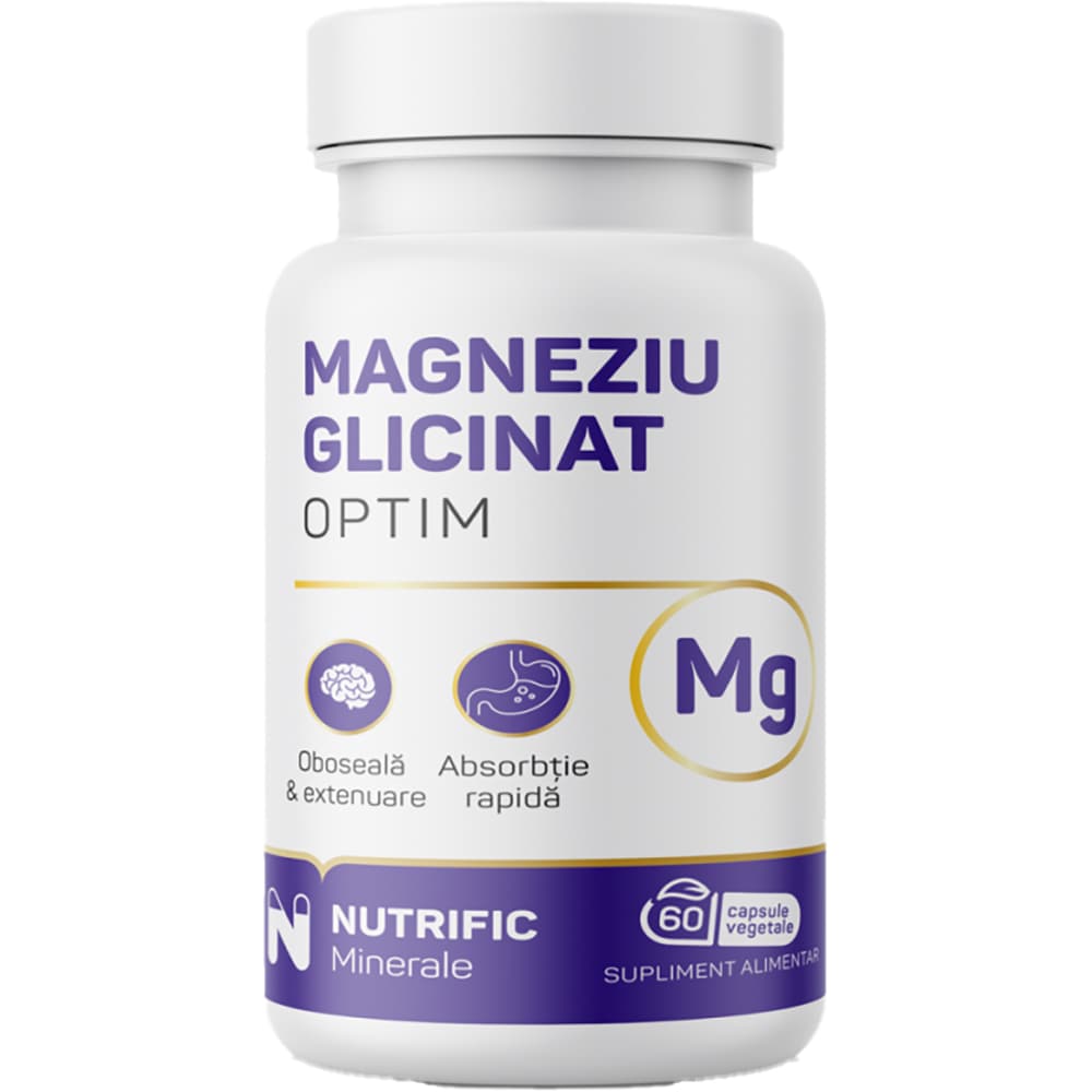 Supliment Magneziu Glicinat Optim, 60 capsule, NUTRIFIC