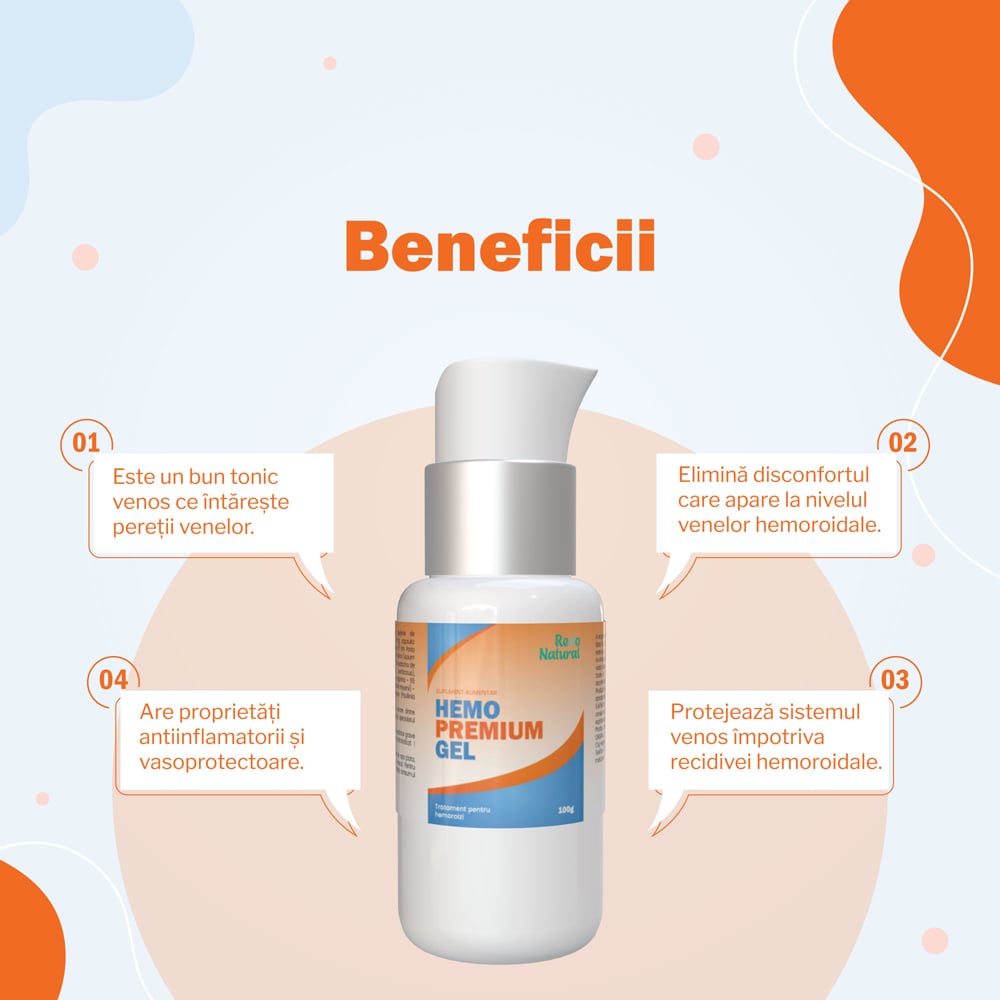 Gel Hemo Premium, 100 g, REVO NATURAL