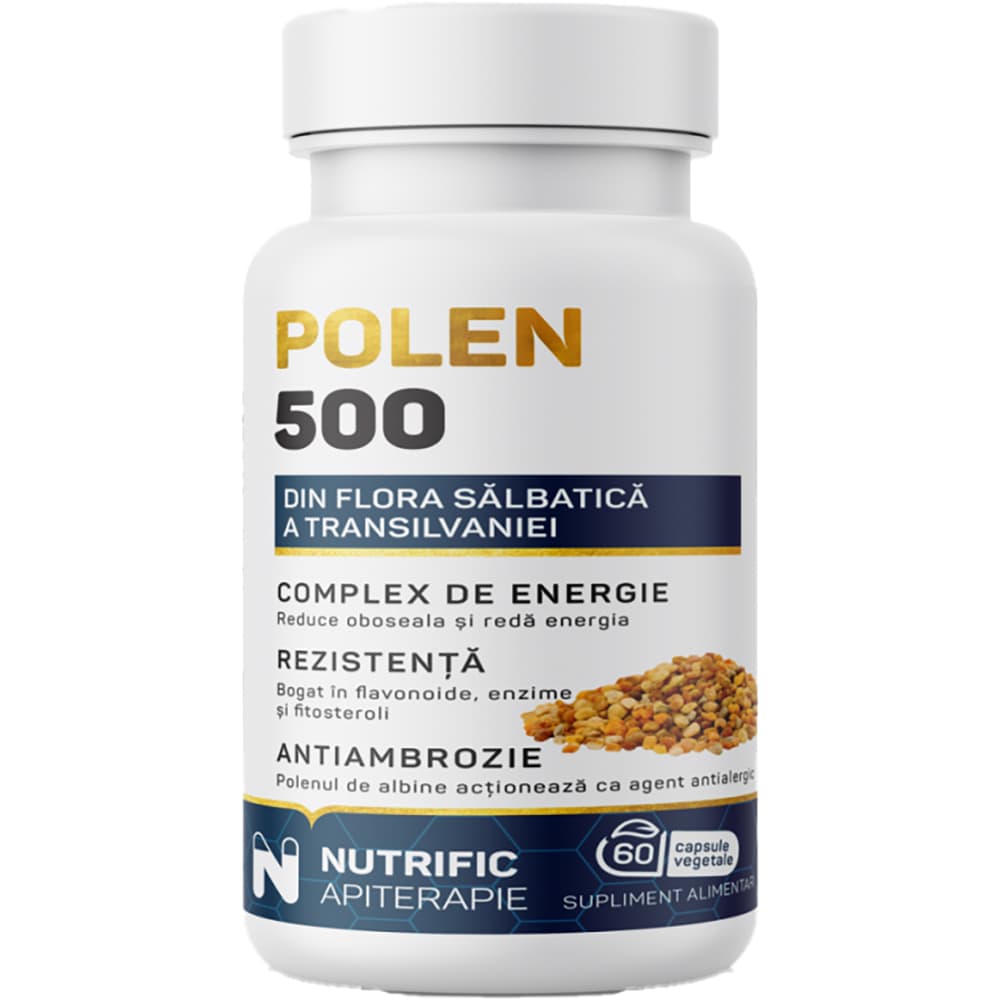 Supliment Polen 500mg, 60 capsule, NUTRIFIC