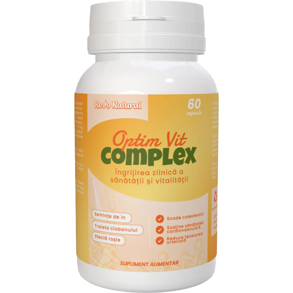 Supliment alimentar Optim Vit Complex, 60 capsule, REVO NATURAL 