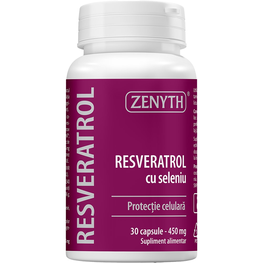 Supliment Resveratrol cu Seleniu, 30 capsule, ZENYTH