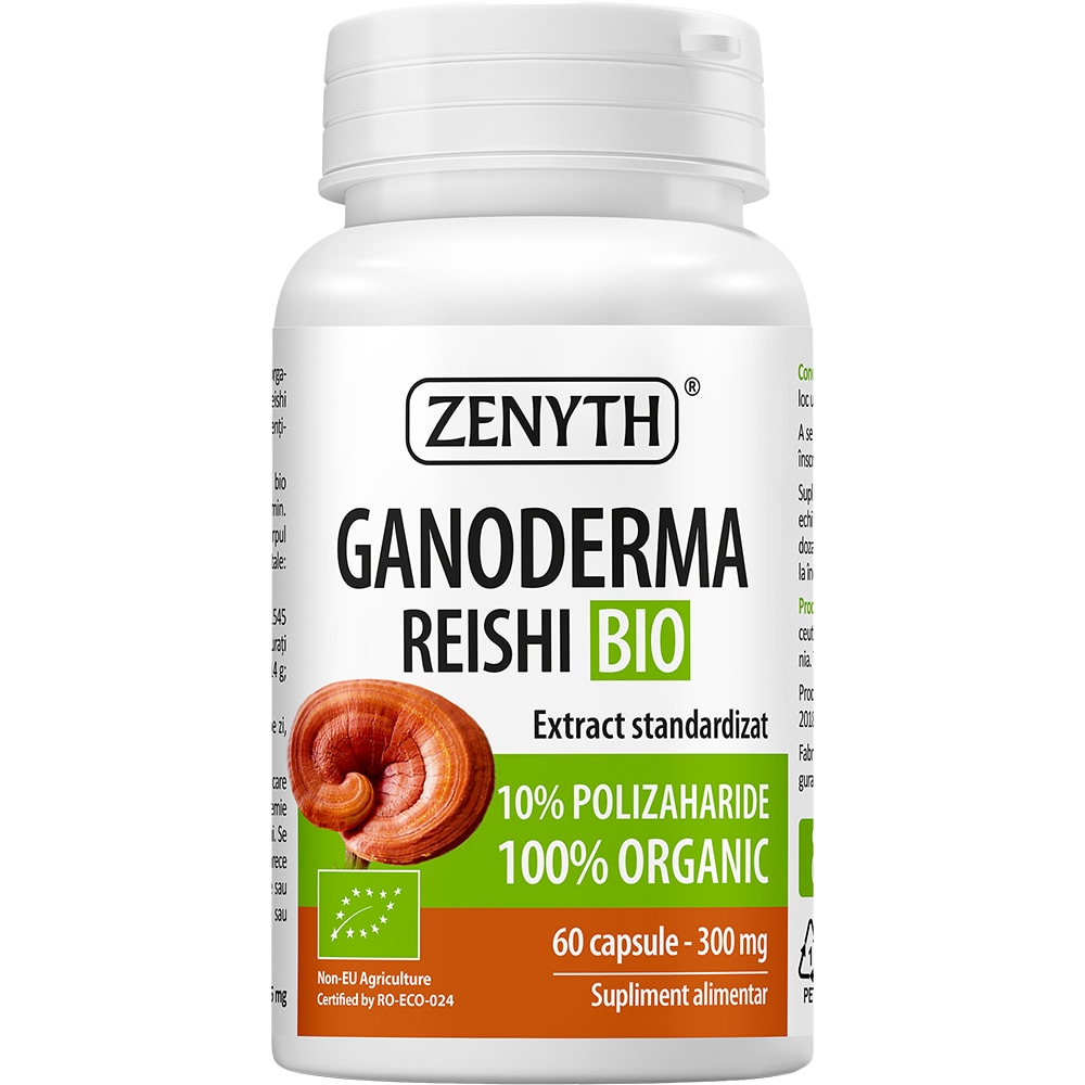 Supliment Ganoderma Reishi Bio, 60 capsule, ZENYTH