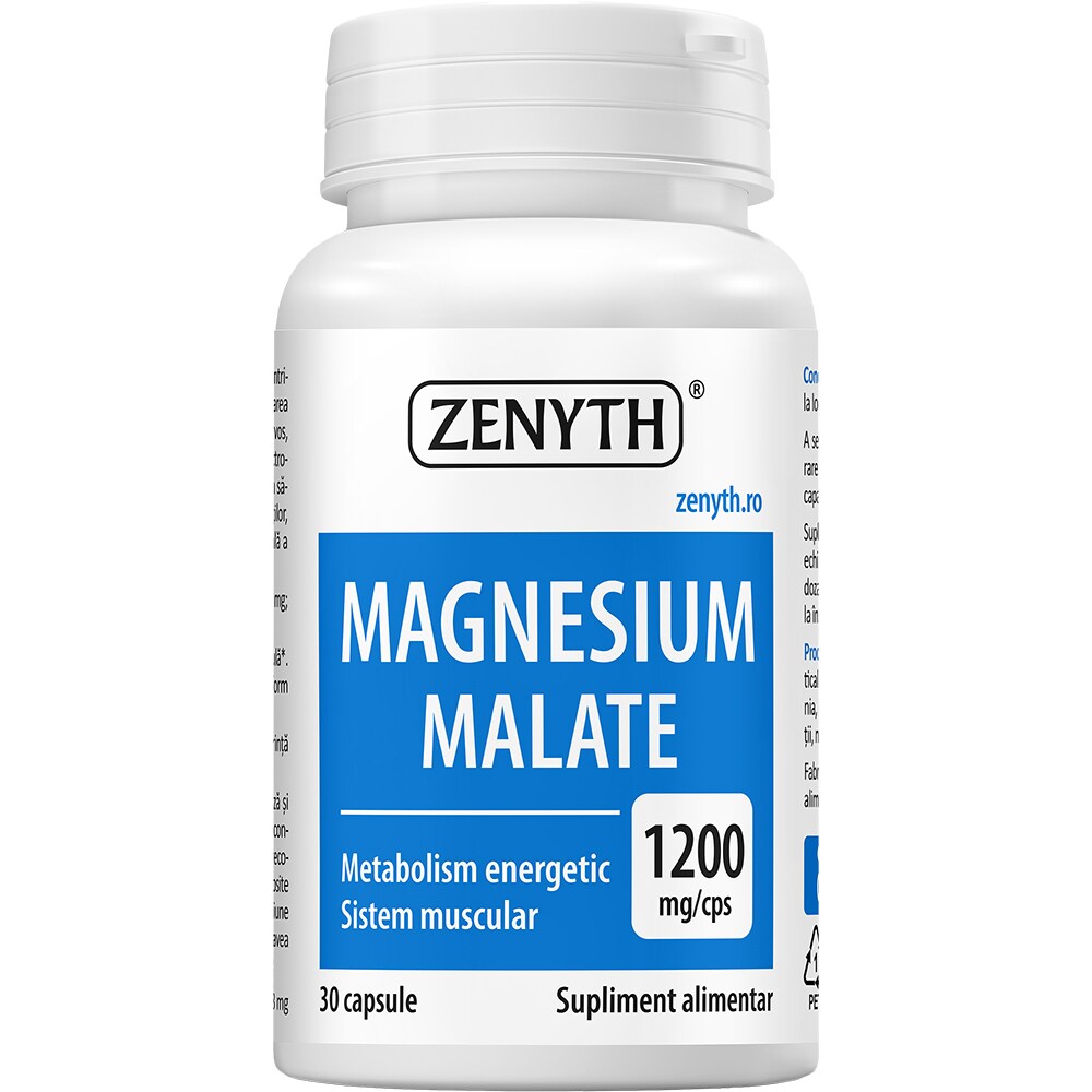 Supliment Magnesium Malate, 30 capsule, ZENYTH