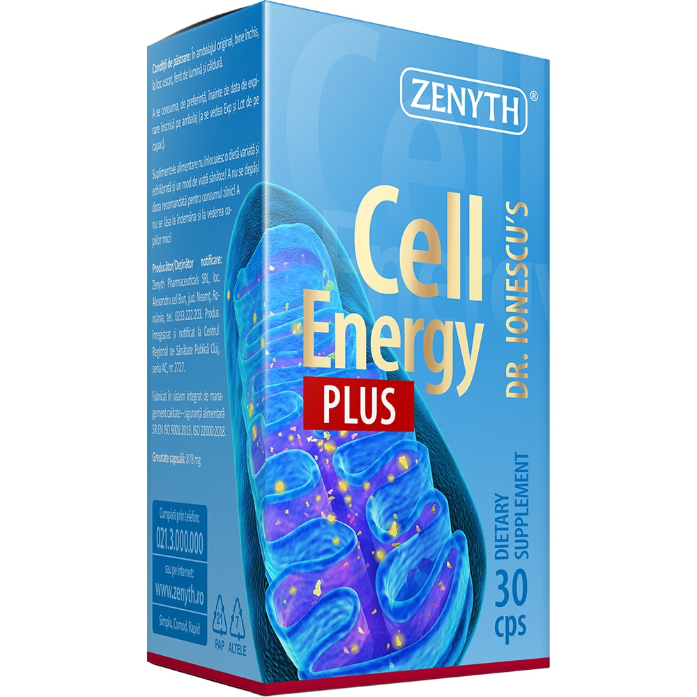 Supliment Cell Energy Plus - Dr. Ionescu, 30 capsule, ZENYTH