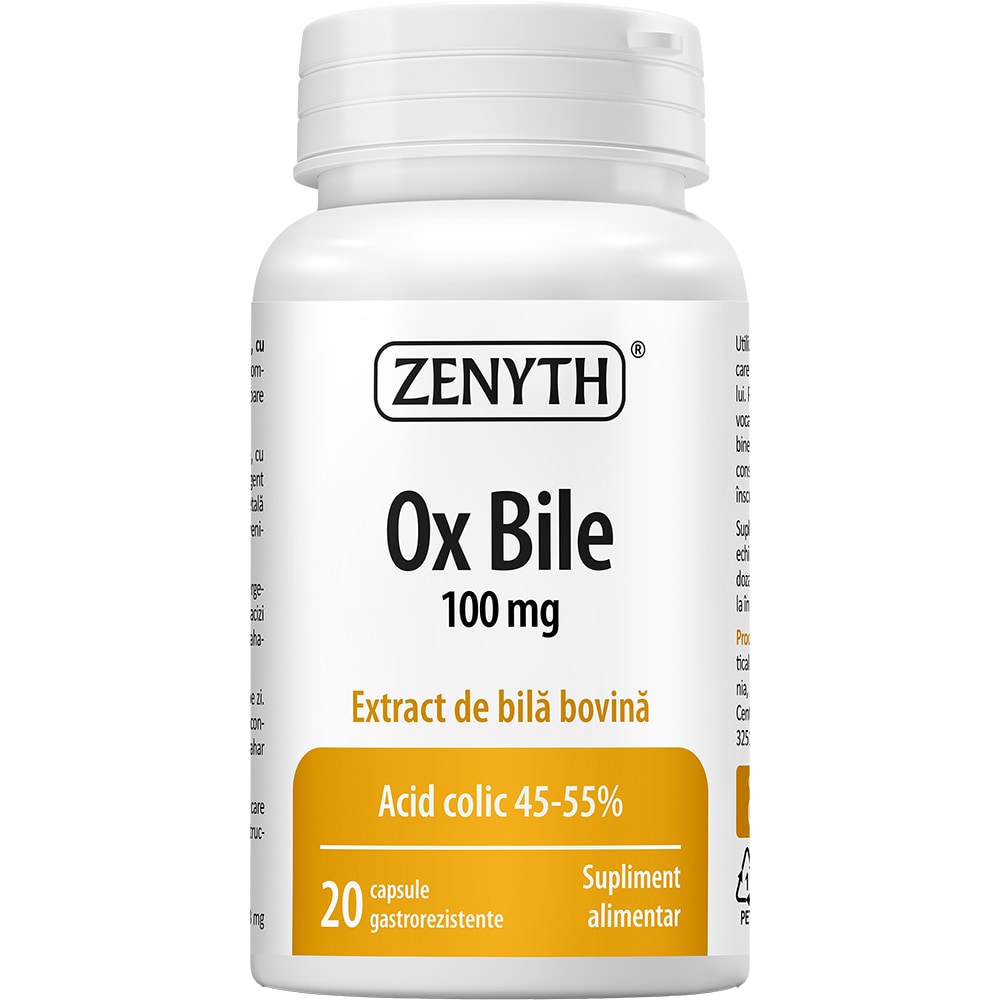 Supliment Ox Bile, 20 capsule, ZENYTH