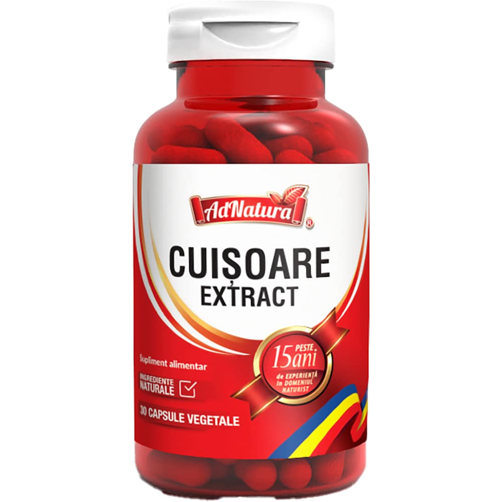 Supliment alimentar Cuisoare Extract, 30 capsule, ADNATURA