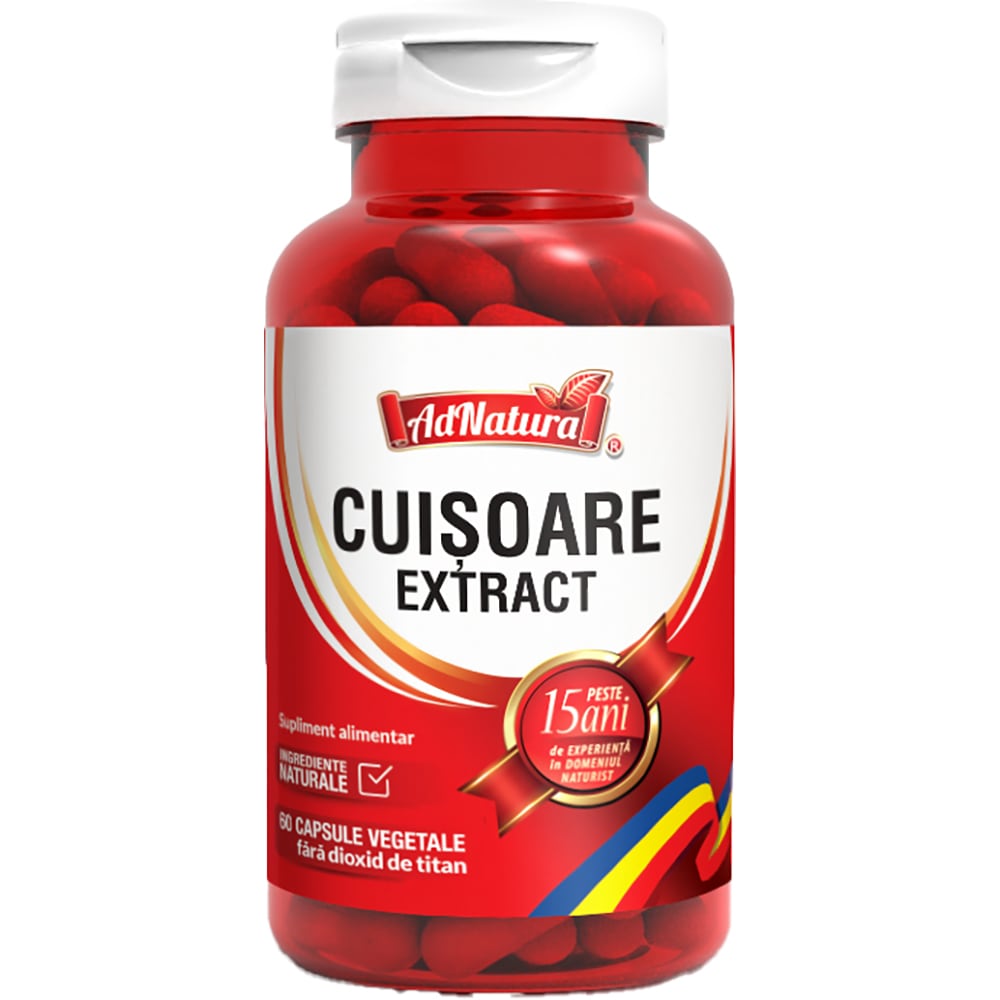 Supliment alimentar Cuisoare Extract, 60 capsule, ADNATURA