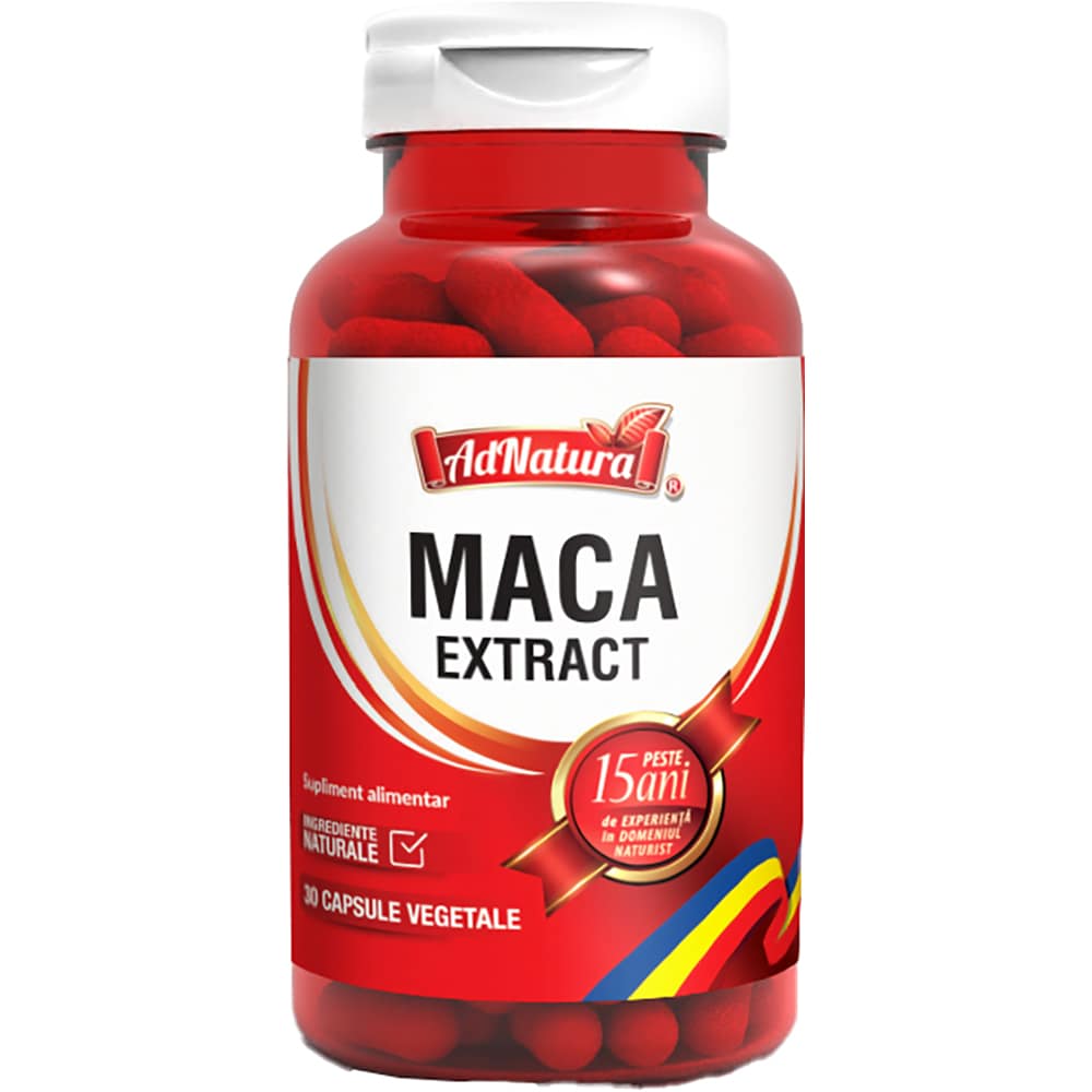 Supliment alimentar Maca Extract, 30 capsule, ADNATURA
