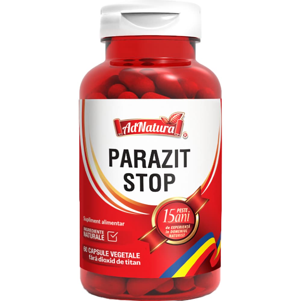 Supliment alimentar Parazit Stop, 60 capsule, ADNATURA