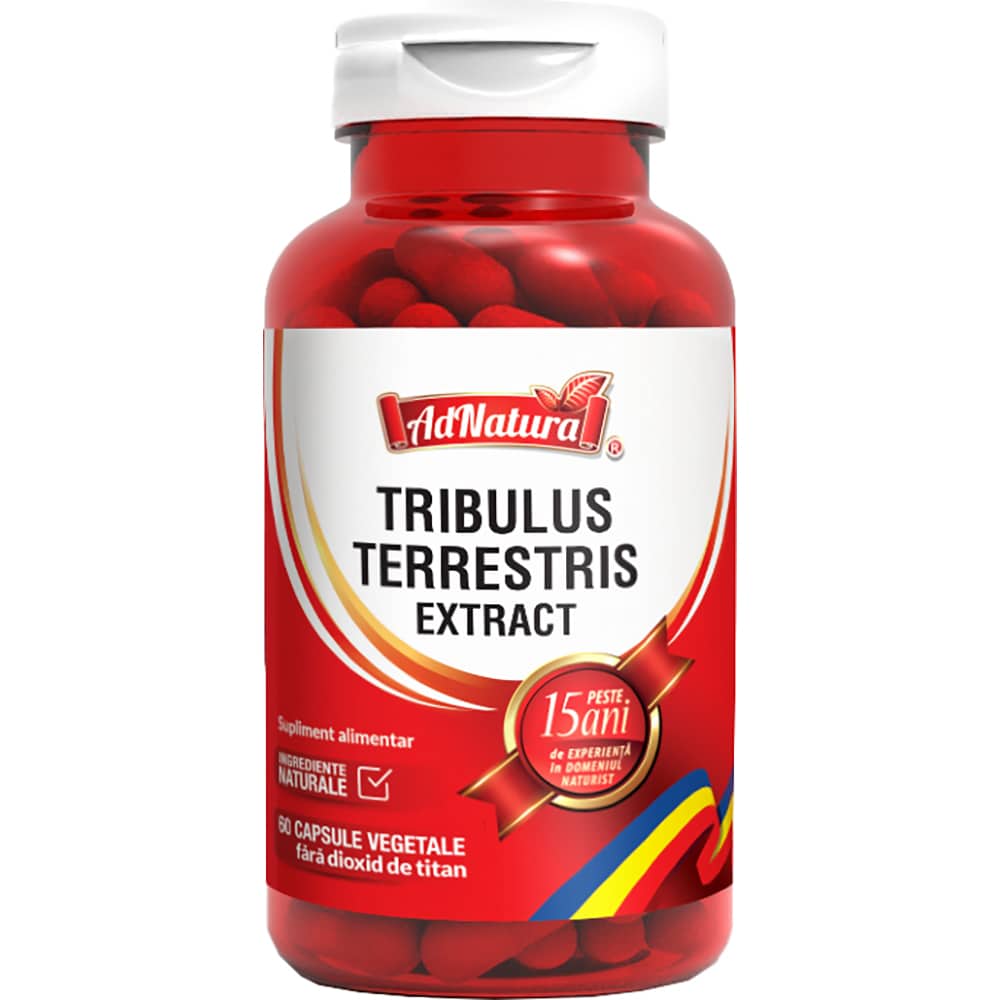 Supliment alimentar Tribulus Terrestris Extract, 60 capsule, ADNATURA