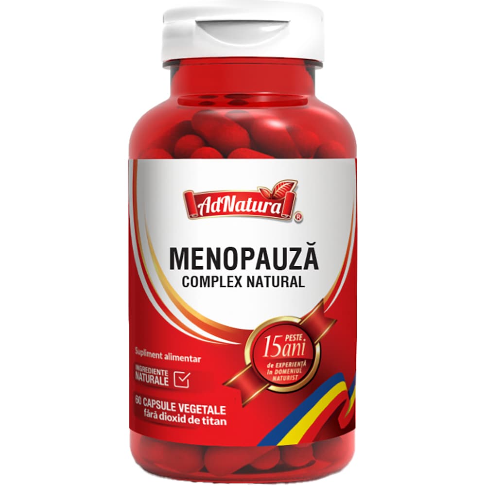 Supliment alimentar Menopauza Complex Natural, 60 capsule, ADNATURA