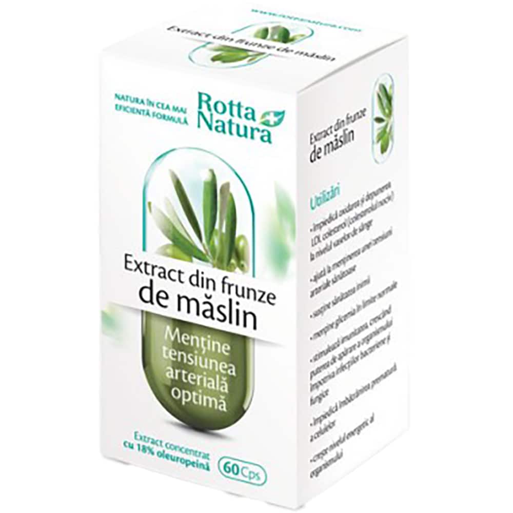 Supliment alimentar Extract din Frunze de Maslin, 60 capsule, ROTTA NATURA