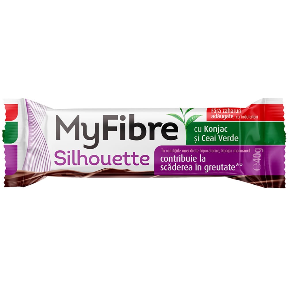 Baton pentru scaderea in greutate cu ciocolata My Fibre, 28 buc x 40g, SLY NUTRITIA