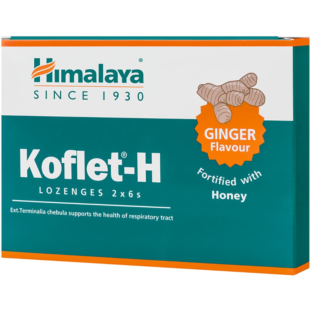 Supliment alimentar Koflet cu ghimbir, 12 dropsuri, HIMALAYA
