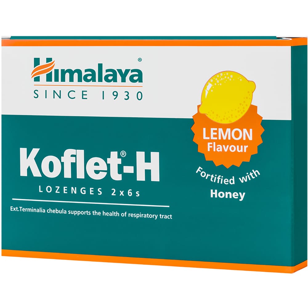 Supliment alimentar Koflet cu lamaie, 12 dropsuri, HIMALAYA