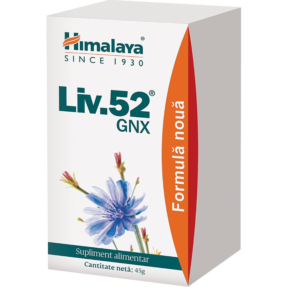 Supliment alimentar Liv 52 GNX, 60 comprimate, HIMALAYA