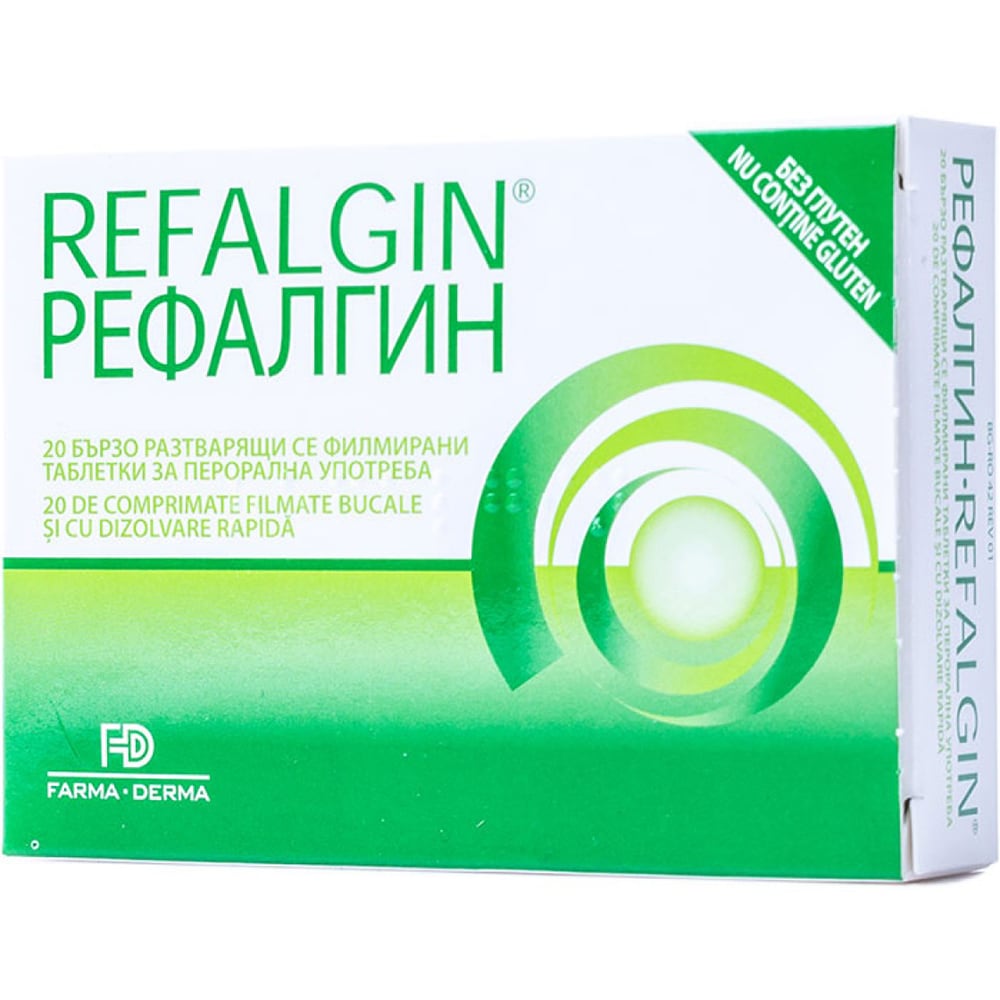 Supliment alimentar Refalgin, 20 comprimate, NATURPHARMA