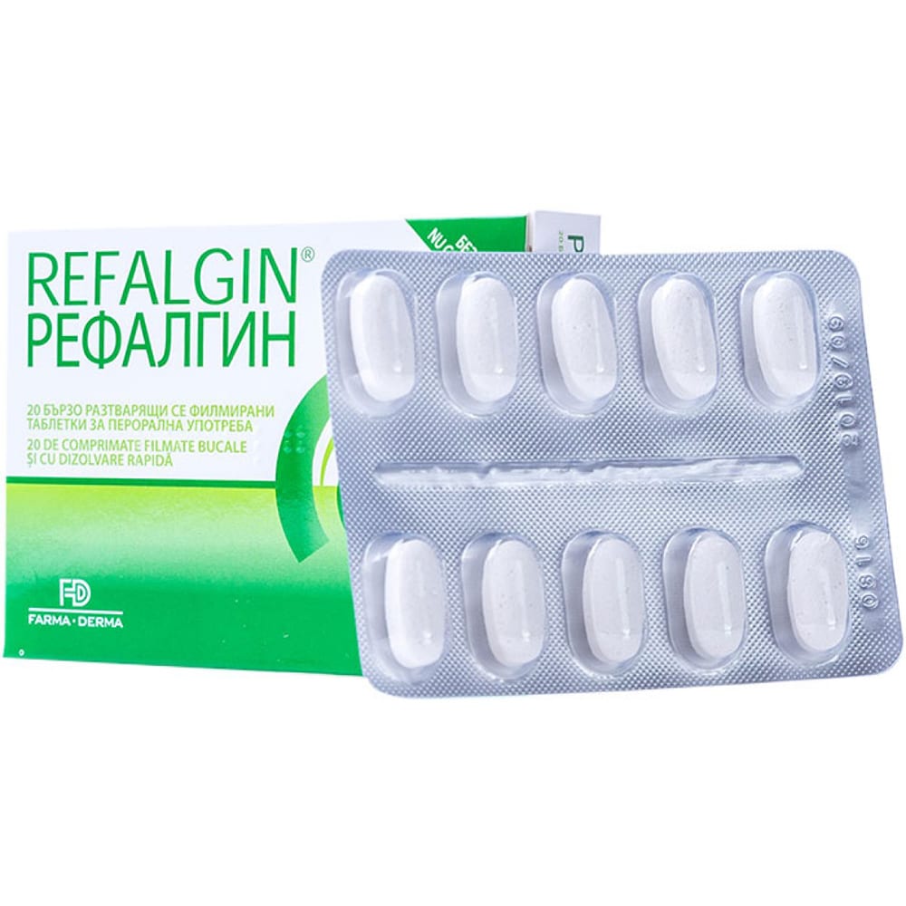 Supliment alimentar Refalgin, 20 comprimate, NATURPHARMA