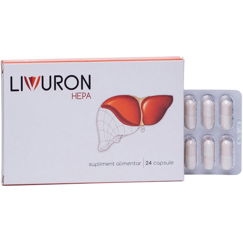 Supliment Livuron Hepa, 24 capsule, NATURPHARMA