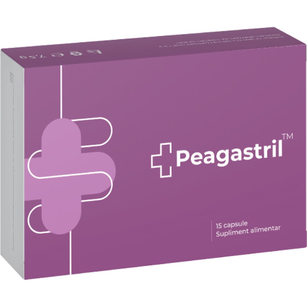 Supliment Peagastril, 15 capsule, NATURPHARMA