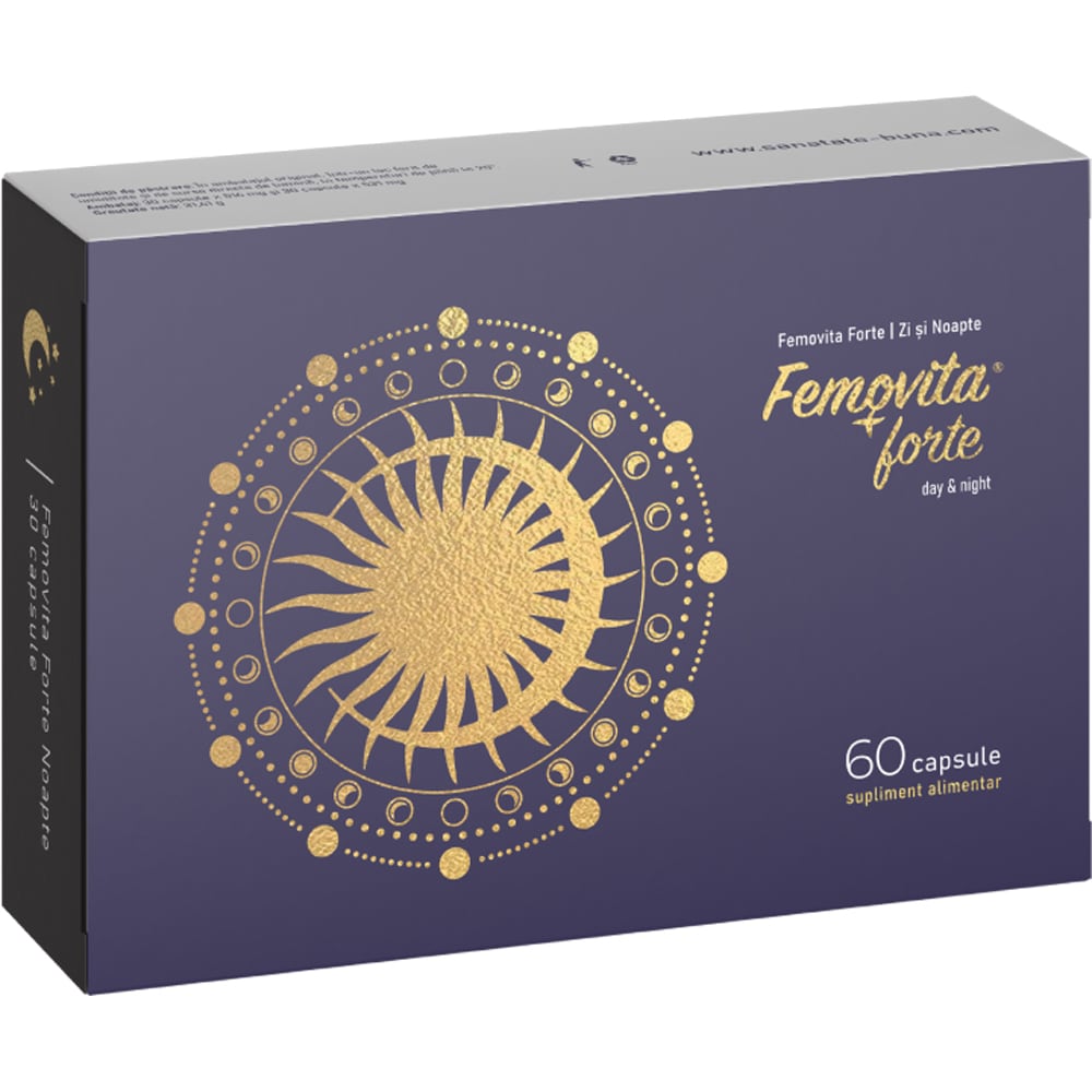Supliment Femovita Forte day&night, 60 capsule, NATURPHARMA