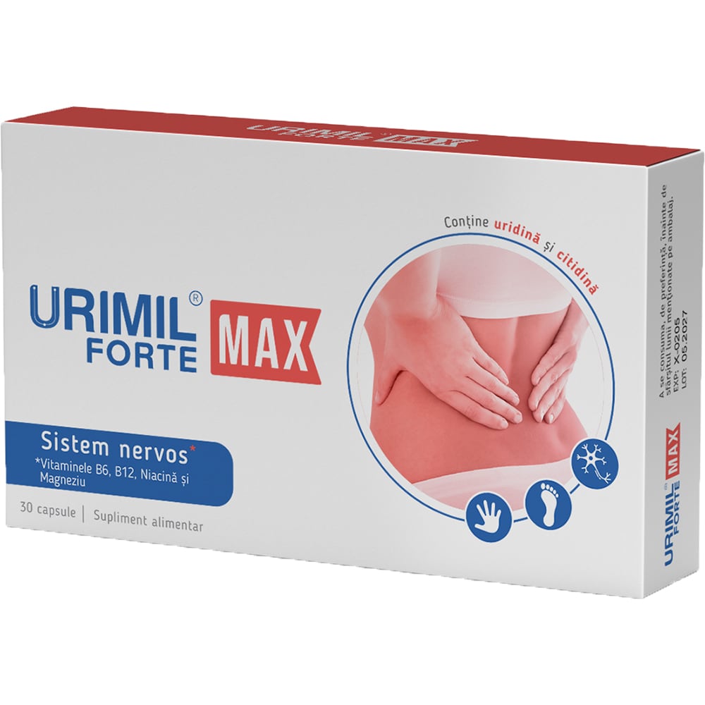Supliment alimentar Urimil Forte Max, 30 capsule, NATURPHARMA