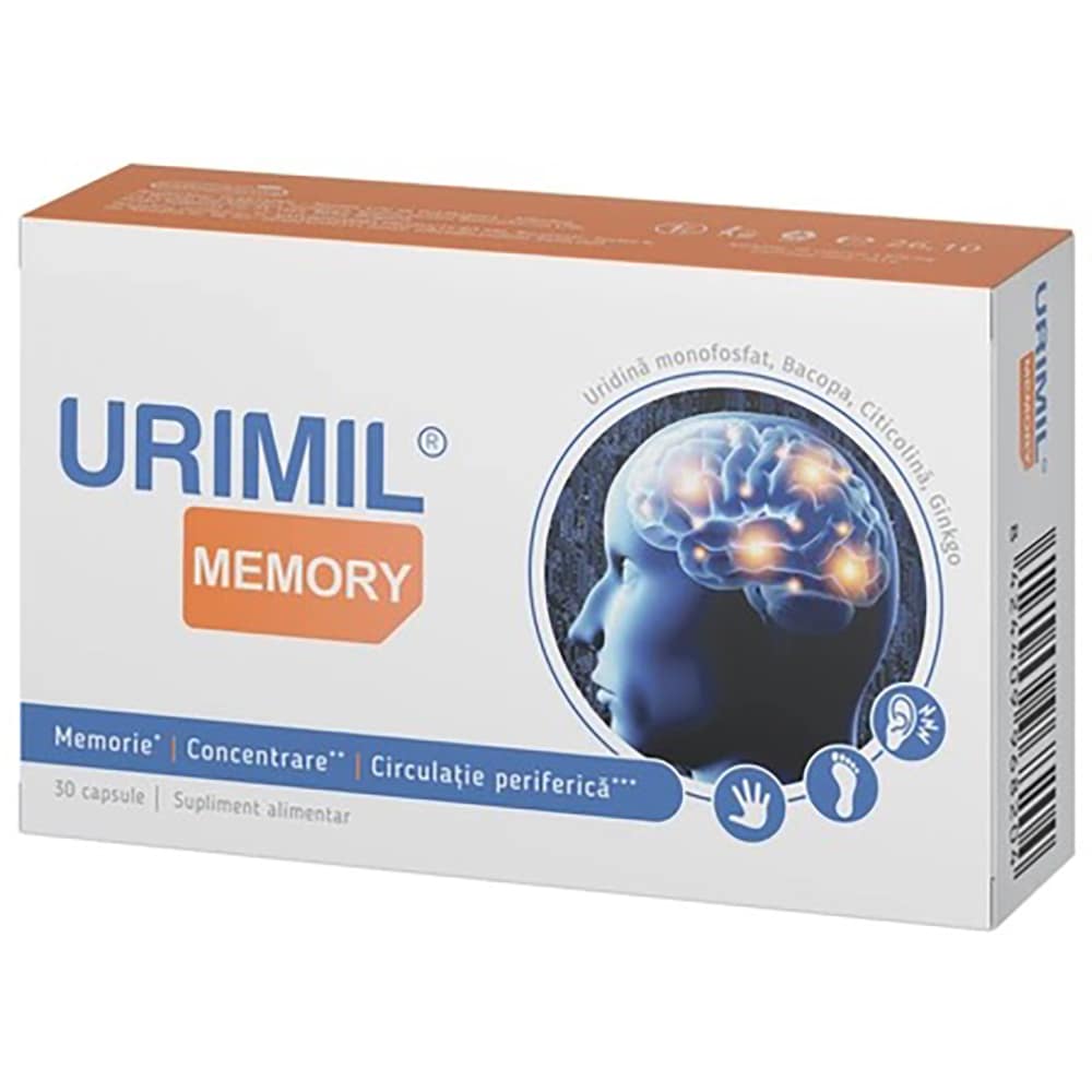 Supliment alimentar Urimil Memory, 30 capsule, NATURPHARMA