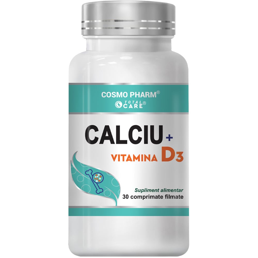 Supliment alimentar Calciu Vitamina D3, 30 tablete, COSMO PHARM