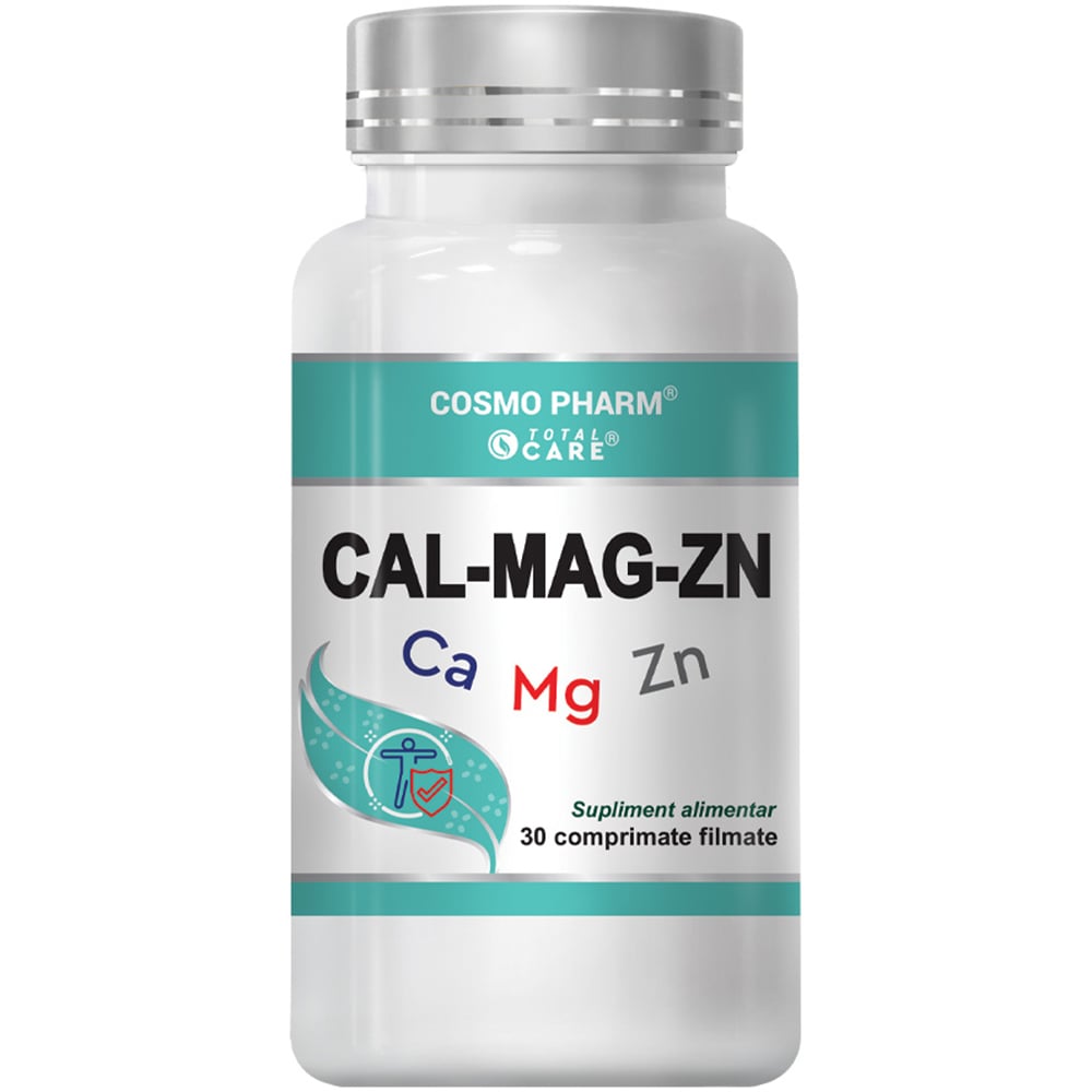 Supliment alimentar Cal-Mag-Zinc, 30 tablete, COSMO PHARM