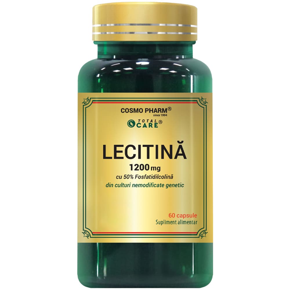 Supliment alimentar Lecitina 1200 mg, 60 capsule, COSMO PHARM