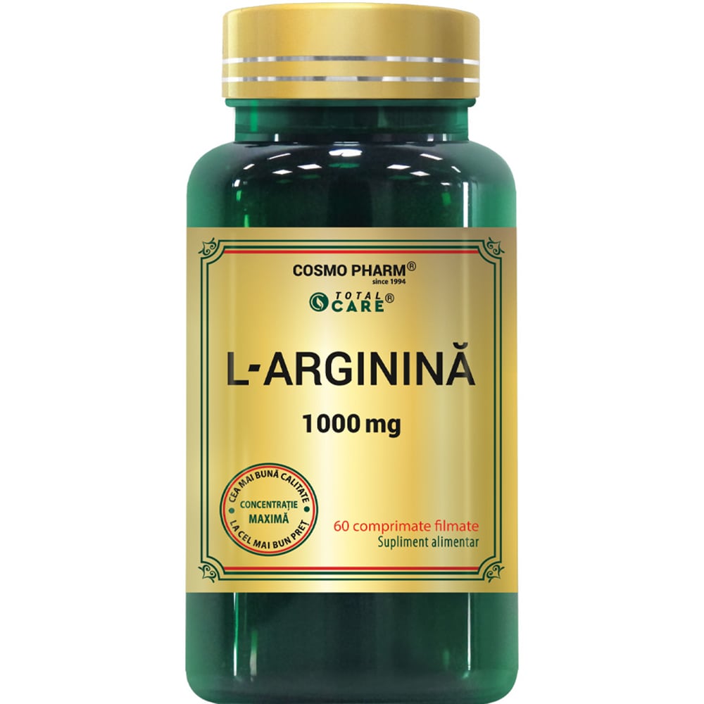 Supliment alimentar L-arginina 1000 mg, 60 tablete, COSMO PHARM