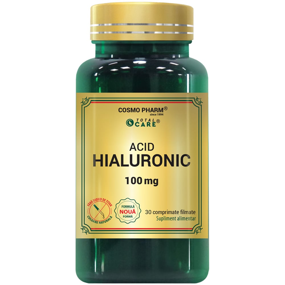 Supliment alimentar Acid Hialuronic 100 mg, 30 tablete, COSMO PHARM