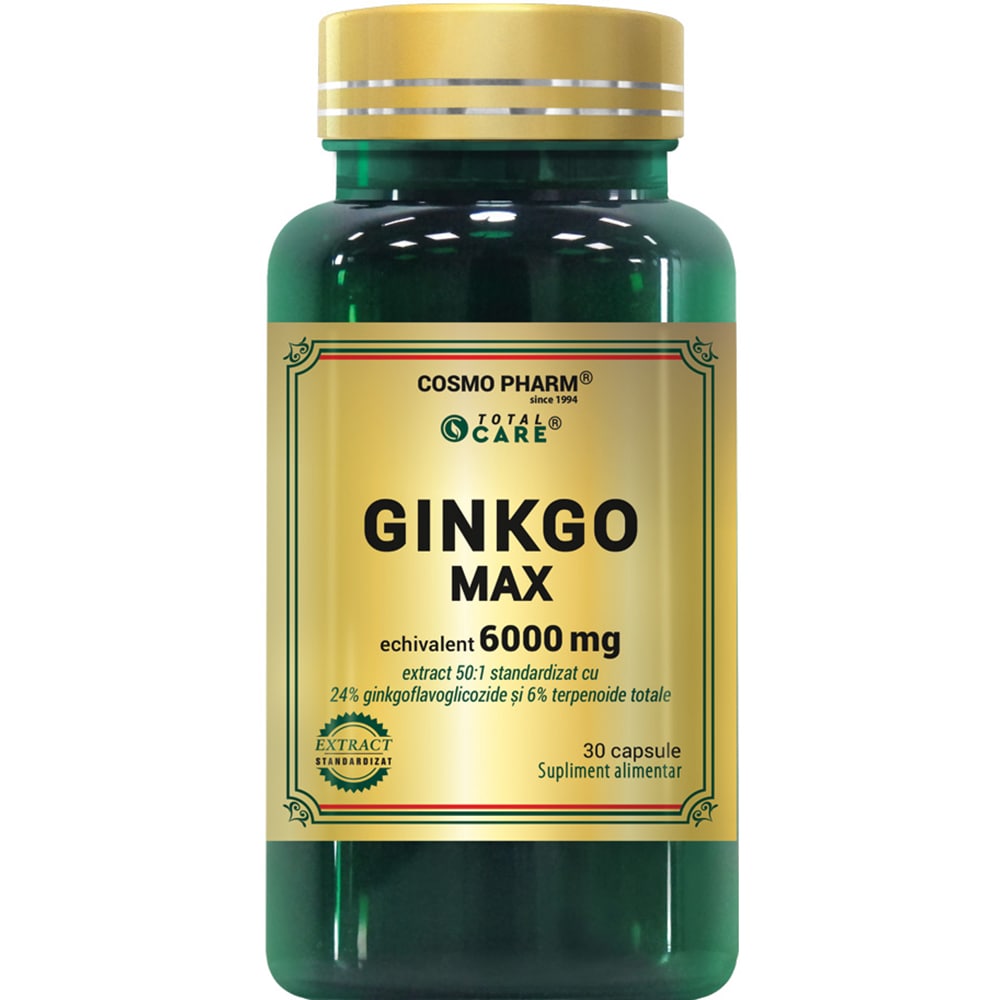 Supliment alimentar Ginkgo Max Extract 120 mg, 30 capsule, COSMO PHARM