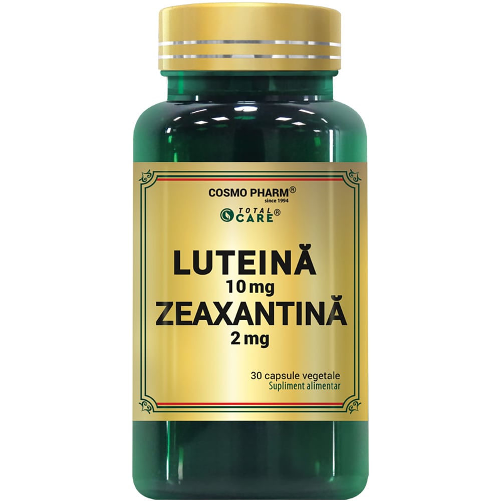 Supliment alimentar Luteina 10 mg Zeaxantina 2 mg, 30 capsule, COSMO PHARM