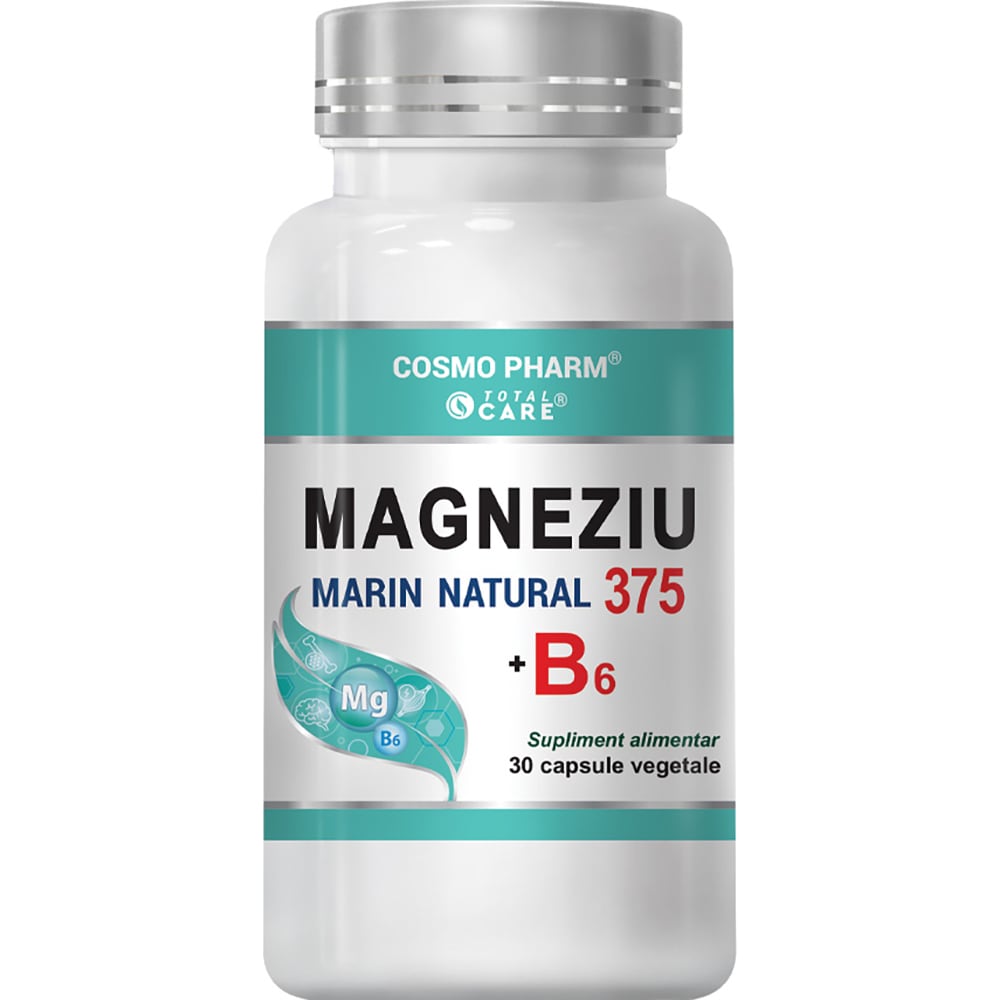 Supliment alimentar Magneziu Marin 375 Vitamina B6, 30 tablete, COSMO PHARM