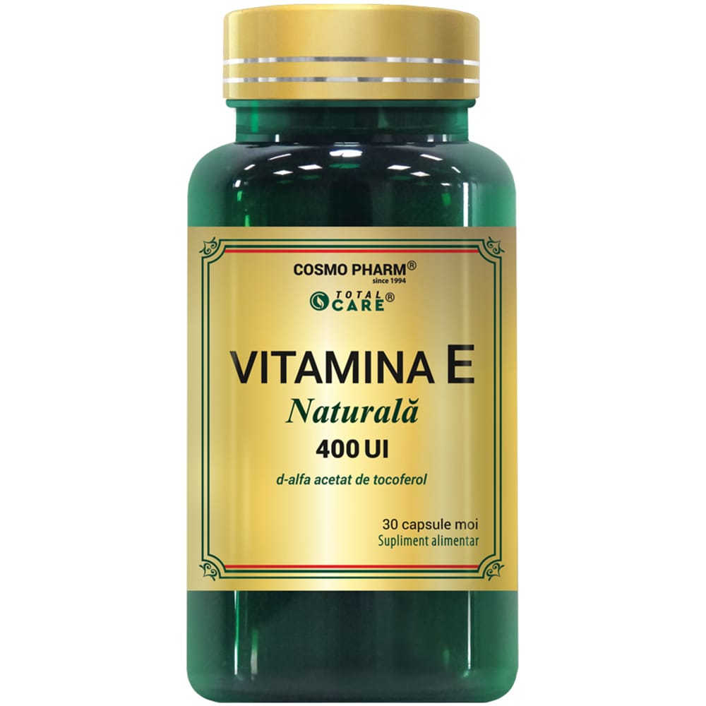 Supliment alimentar Vitamina E naturala 400 UI, 30 capsule, COSMO PHARM